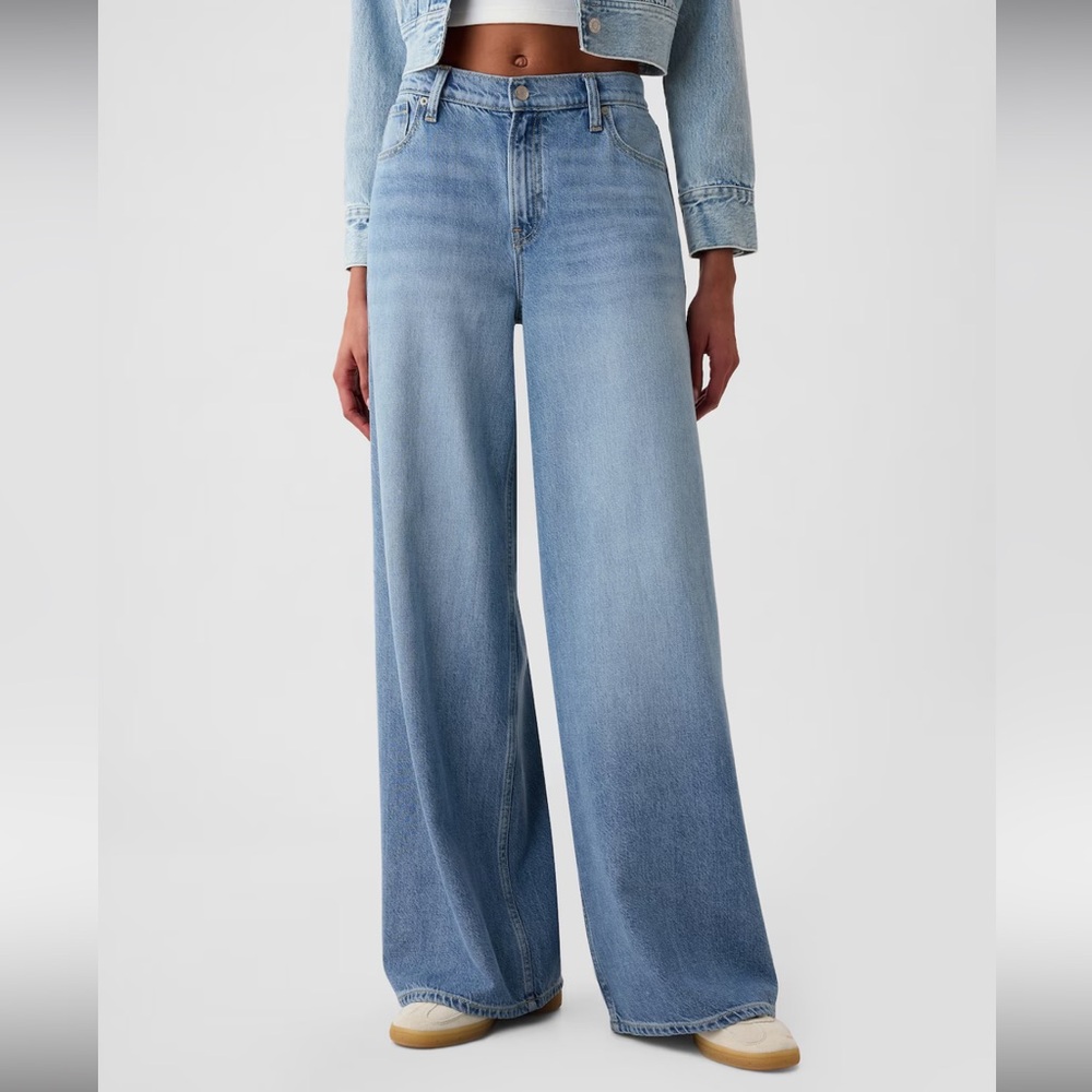 💙🩵 GAP Mid Rise UltraSoft Baggy Jeans size 27 🩵💙
